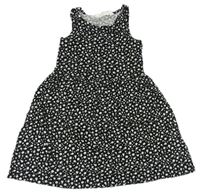 Čierno-biele kvetované šaty zn. H&M