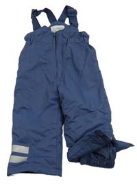 Tmavomodré šusťákové zimní oteplovačky coolclub