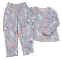 Světlefialové plyšové pyžamo s Peppa Pig