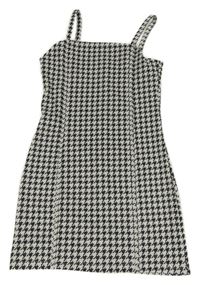 Bílo-černé vzorované šaty PRIMARK