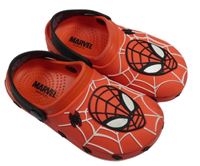 Červeno-černé gumové nazouváky - Spider-man MARVEL vel. 28