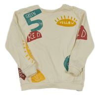 Smotanová mikina s nápismi a číslom George