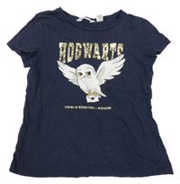 Tmavomodré tričko s Hedvikou H&M