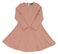 Svetloružové vzorované šaty PRIMARK