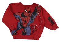 Červená oversize mikina se Spidermanem Marvel