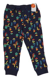 Nové - Tmavomodré tepláky s čísly Mothercare