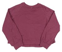 Vínové crop mikinotriko Next