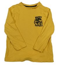 Okrové triko s monster truckem F&F