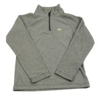 Tmavosivá pruhovaná fleecová funkčná mikina Trespass