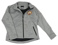 Šedá melírovaná softshellová bunda s nášivkou O'Neills