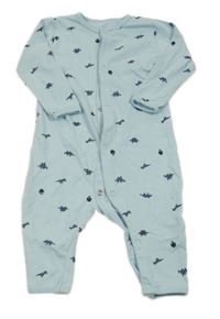 Svetlomodrý overal s dinosaurami