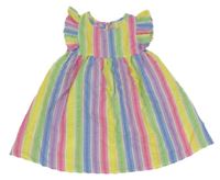 Farebné pruhované šaty s volány Kiki&Koko