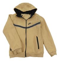 Hnedá prepínaci mikina s kapucí Nike