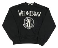 Černá mikina s potiskem - Wednesday H&M
