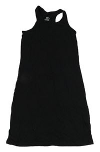 Čierne bavlnené šaty s vreckom H&M
