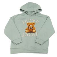 Svetlomodrá mikina s medvěďom a kapucňou Primark