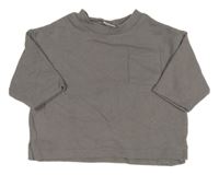 Sivá mikina s vreckom Next