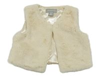 Smotanová kožušinová podšitá vesta Primark