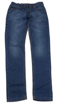 Tmavomodré skinny rifle Hema