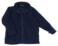 Tmavomodrá fleecová prepínaci mikina