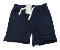 Nové - Tmavomodré plátěné kraťasy H&M