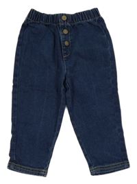 Tmavomodré džegíny s gombíkmi Lupilu