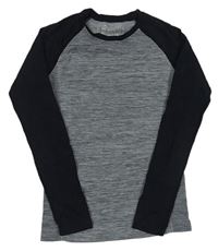 Sivo-čierne funkčné tričko Pocopiano