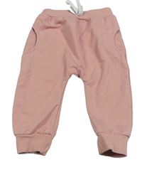 Ružové baggy tepláky