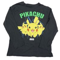 Antracitové tričko s Pikachuem Primark