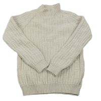 Svetlosivý vzorovaný sveter