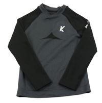 Antracitovo-černé funkční triko