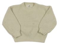 Smotanový žinylkový sveter H&M