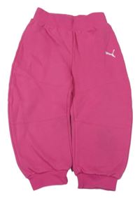 Ružové široké tepláky s logom Puma