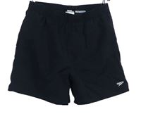 Pánské černé plážové kraťasy s logem Speedo 