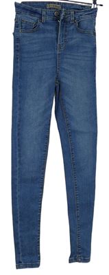 Dámske svetlomodré skinny rifle Denim