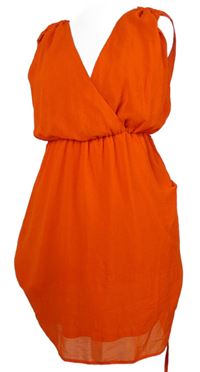 Dámske červené šifónové šaty Dorothy Perkins