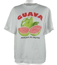 Dámske biele tričko s potlačou