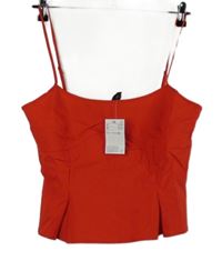 Nové - Dámský červený crop top H&M