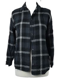 Dámská černo-šedá kostkovaná halenka Next 