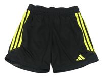 Černo-žluté sportovní kraťasy s logem Adidas