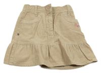 Béžová menšestrová sukňa s logom Esprit