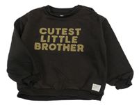 Hnědá mikina s nápisem F&F