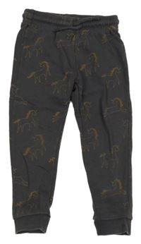 Šedé tepláky s jednorožci George