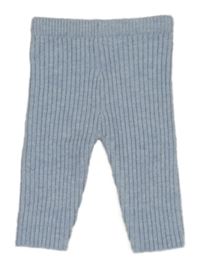 Svetlomodré rebrované úpletové nohavice Little nutmeg