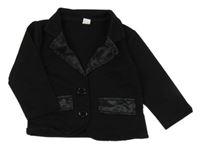 Čierne teplákové sako