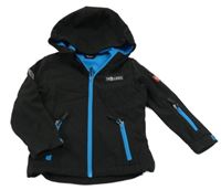 Černá softshellová bunda s kapucí Trollkids