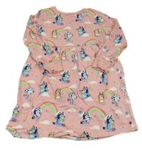 Ružové teplákové šaty s Bluey George