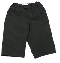 Černé slavnostní chino capri kalhoty H&M
