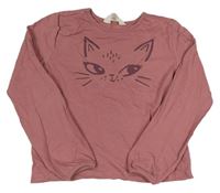 Staroružová mikina s mačkou H&M