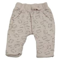 Svetloružové tepláky s mačkami Ergee